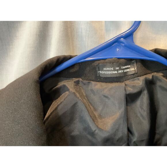 Julian Loren Men’s 44R Double Breasted Black Suit Jacket Blazer Classic Formal - Picture 5 of 14